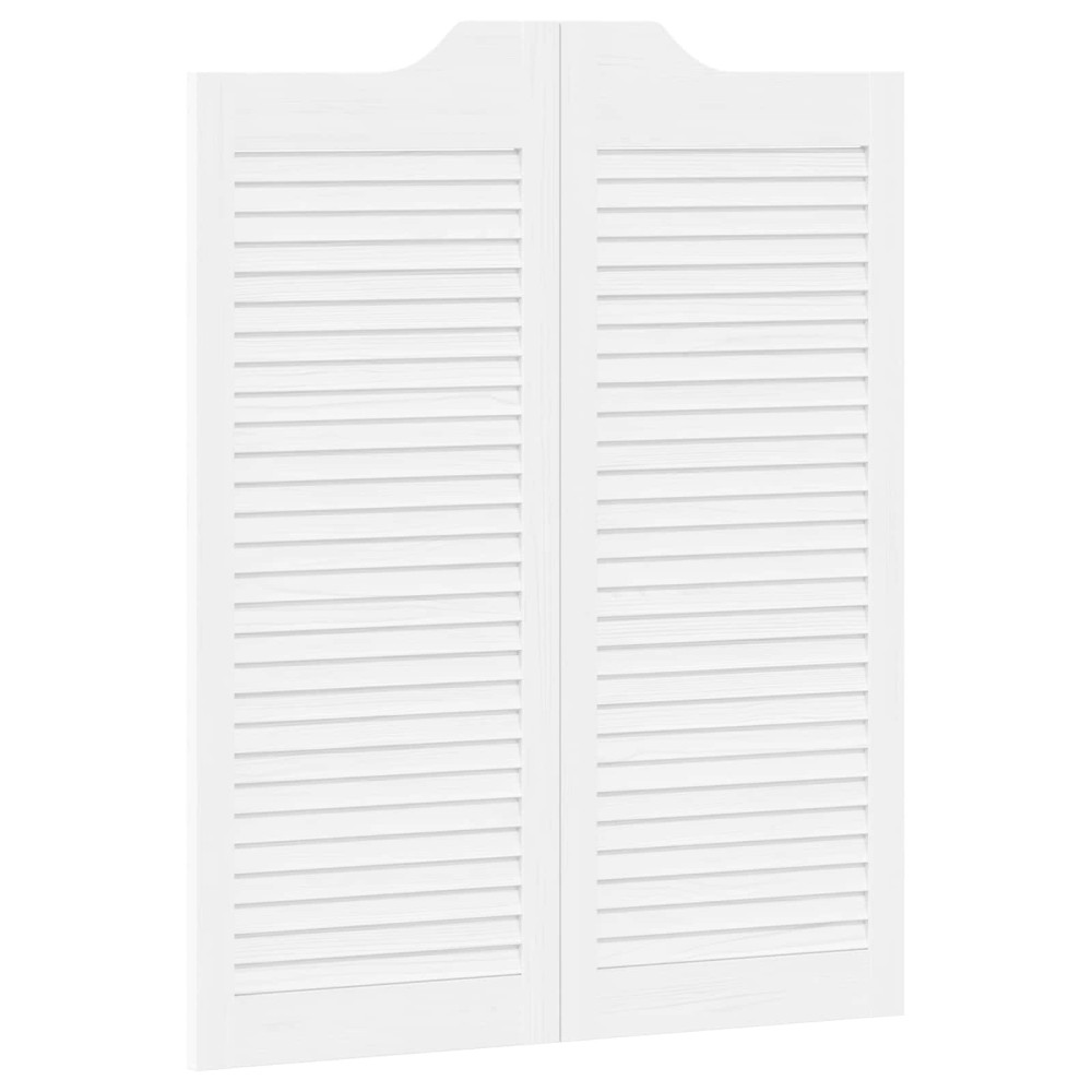 vidaXL Πόρτες Swing Λευκό 100 x 40 cm Μασίφ Ξύλο Πεύκου