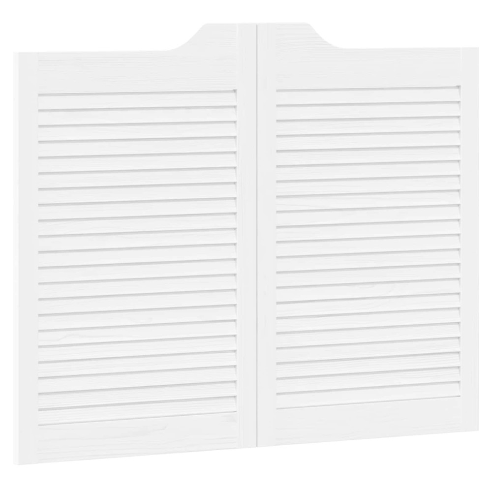 vidaXL Πόρτες Swing Λευκό 80 x 50 cm Μασίφ Ξύλο Πεύκου