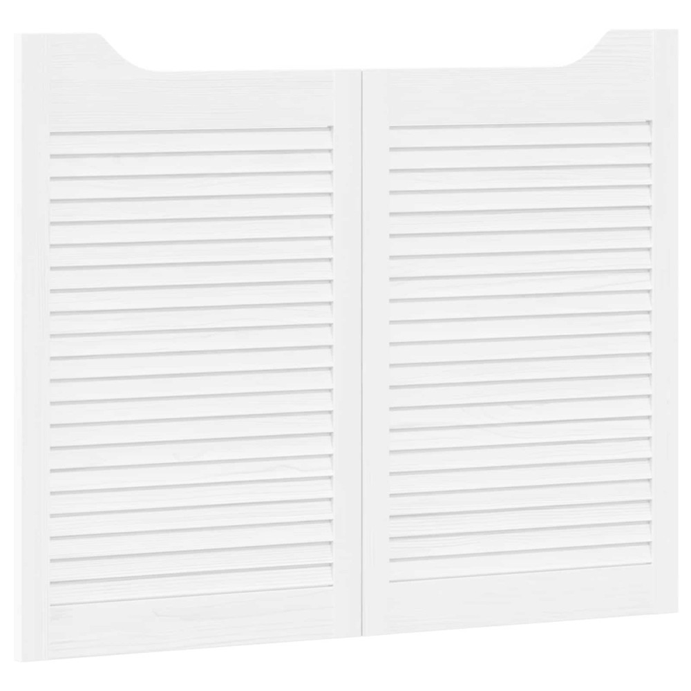 vidaXL Πόρτες Swing 2 τμχ. 80 x 50 cm Μασίφ Ξύλο Πεύκου Λευκό