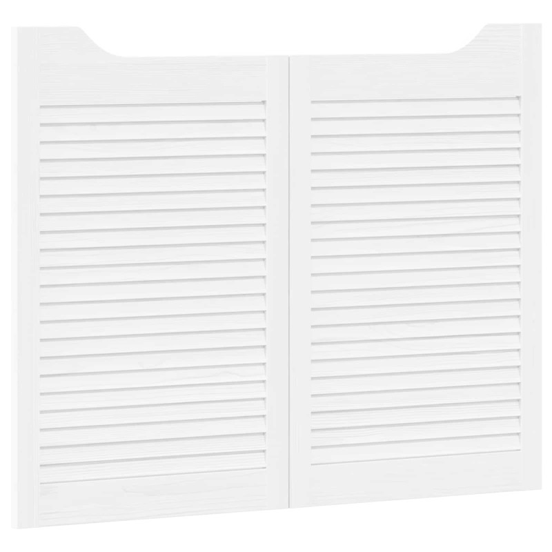 vidaXL Πόρτες Swing 2 τμχ. 80 x 50 cm Μασίφ Ξύλο Πεύκου Λευκό