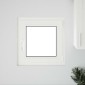 vidaXL Παράθυρο Κάτω Στρώματος RISOR 50 x 50 cm PVC και Γυαλί Λευκό
