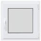vidaXL Παράθυρο Κάτω Στρώματος RISOR 50 x 50 cm PVC και Γυαλί Λευκό