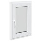 vidaXL Παράθυρο Κάτω Στρώματος RISOR 50 x 75 cm PVC και Γυαλί Λευκό