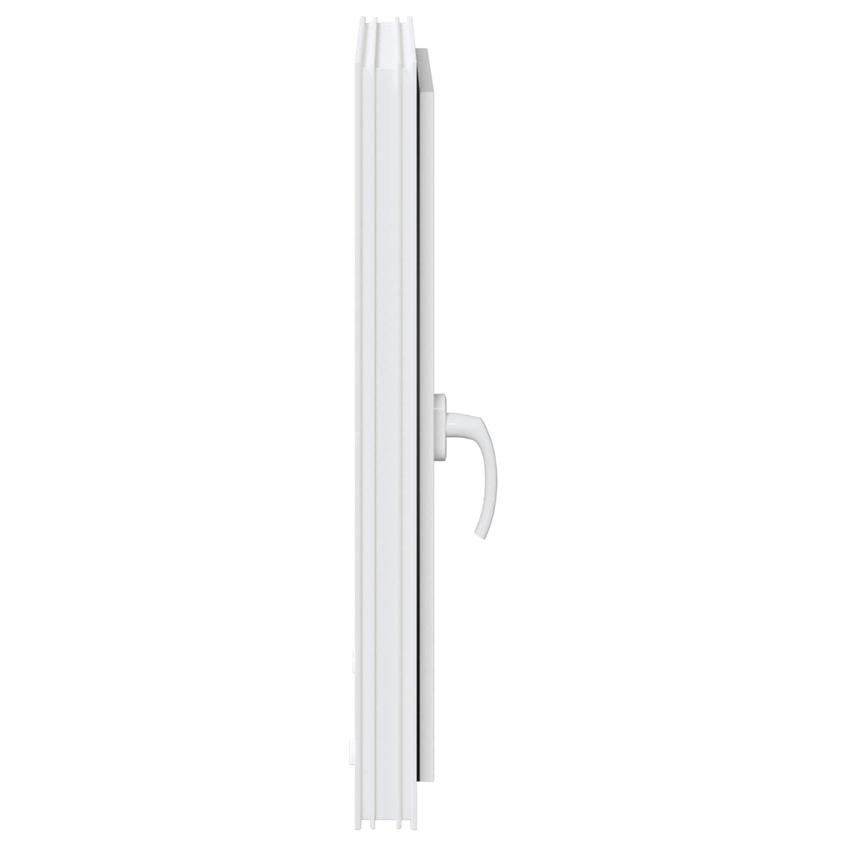 vidaXL Παράθυρο Κάτω Στρώματος RISOR 50 x 75 cm PVC και Γυαλί Λευκό