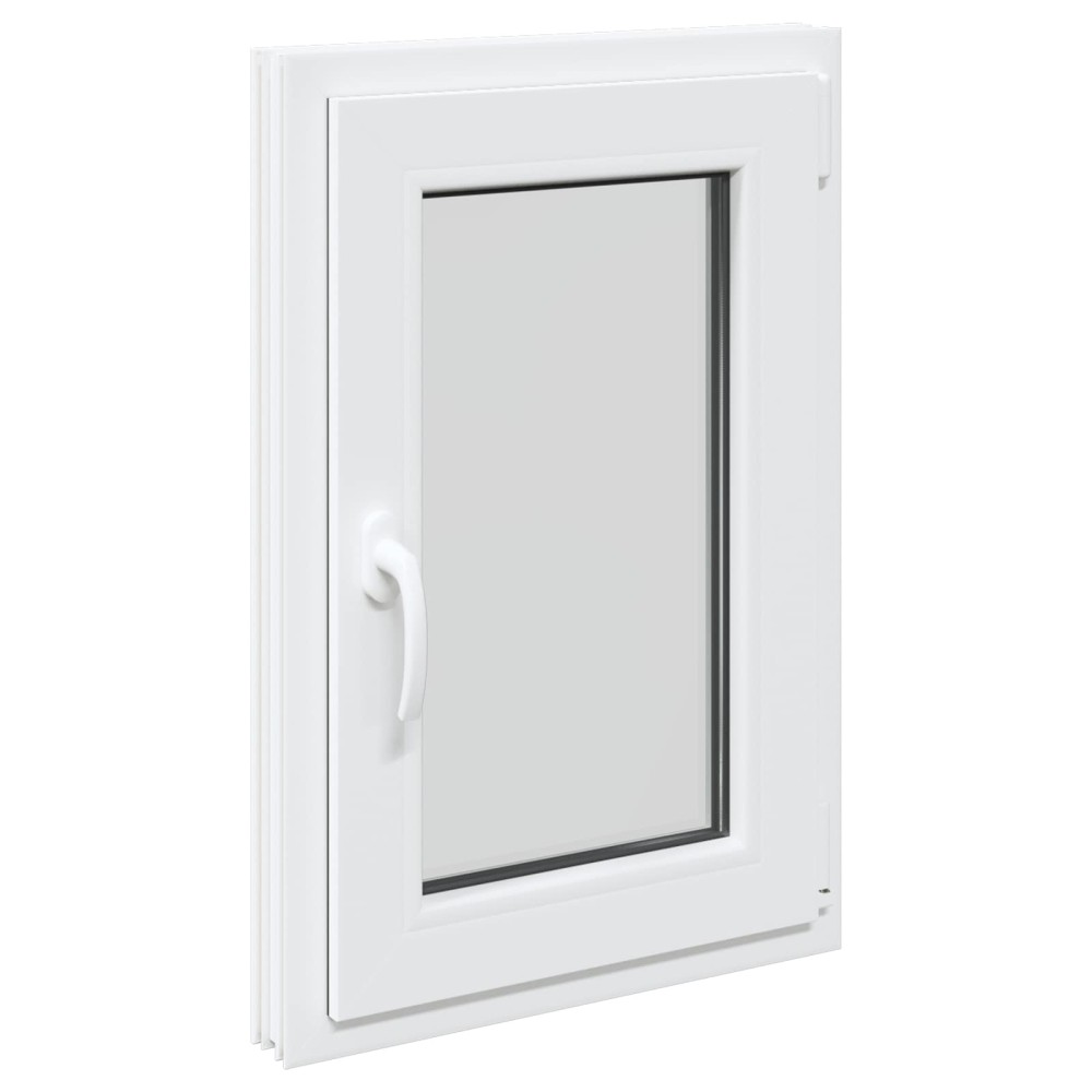 vidaXL Παράθυρο Κάτω Στρώματος RISOR 50 x 75 cm PVC και Γυαλί Λευκό