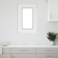 vidaXL Παράθυρο Κάτω Στρώματος RISOR 50 x 75 cm PVC και Γυαλί Λευκό