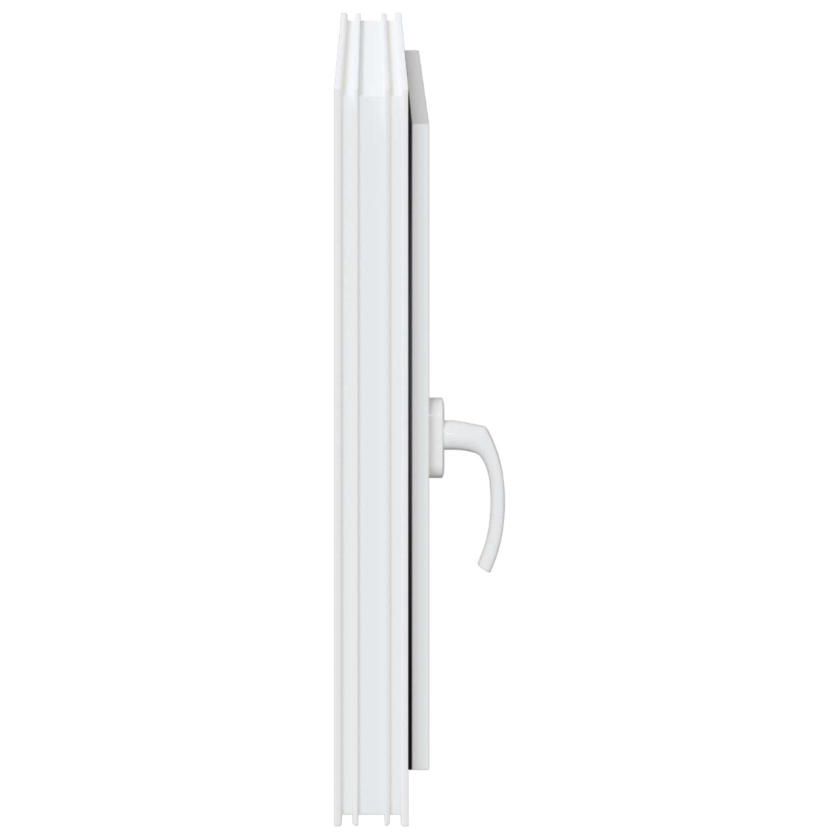 vidaXL Παράθυρο Κάτω Στρώματος RISOR 60 x 60 cm PVC και Γυαλί Λευκό