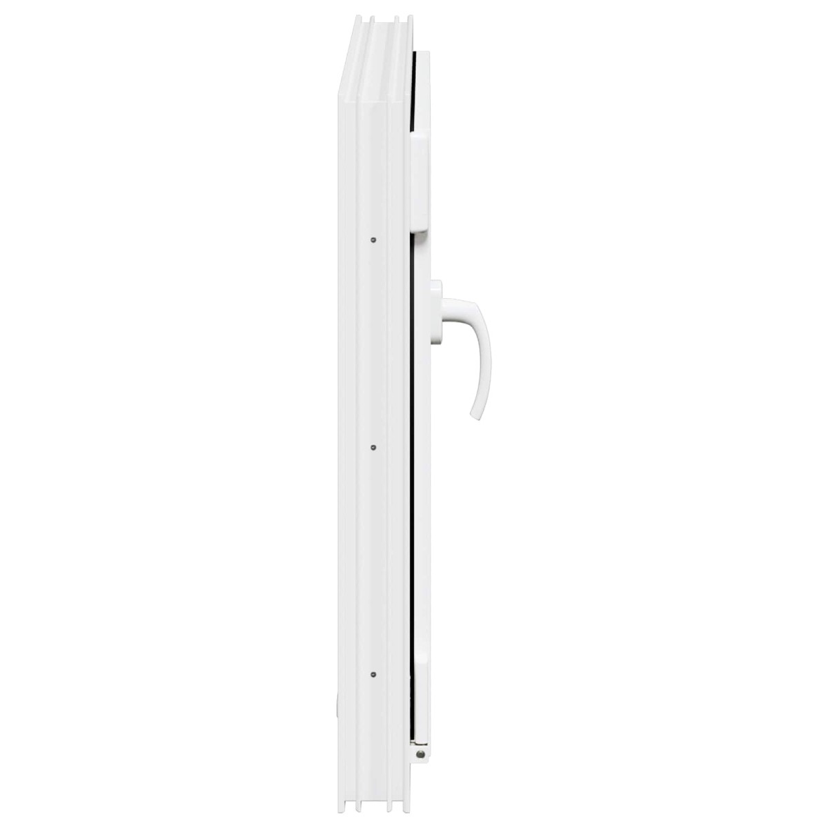 vidaXL Παράθυρο Κάτω Στρώματος RISOR 60 x 60 cm PVC και Γυαλί Λευκό