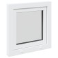 vidaXL Παράθυρο Κάτω Στρώματος RISOR 60 x 60 cm PVC και Γυαλί Λευκό