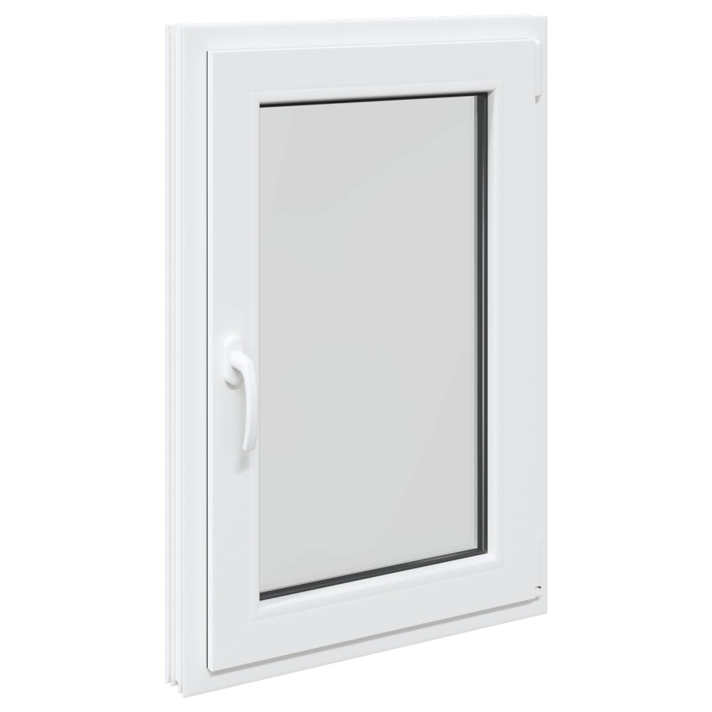 vidaXL Παράθυρο Κάτω Στρώματος RISOR 60 x 80 cm PVC και Γυαλί Λευκό