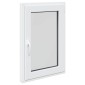 vidaXL Παράθυρο Κάτω Στρώματος RISOR 60 x 80 cm PVC και Γυαλί Λευκό