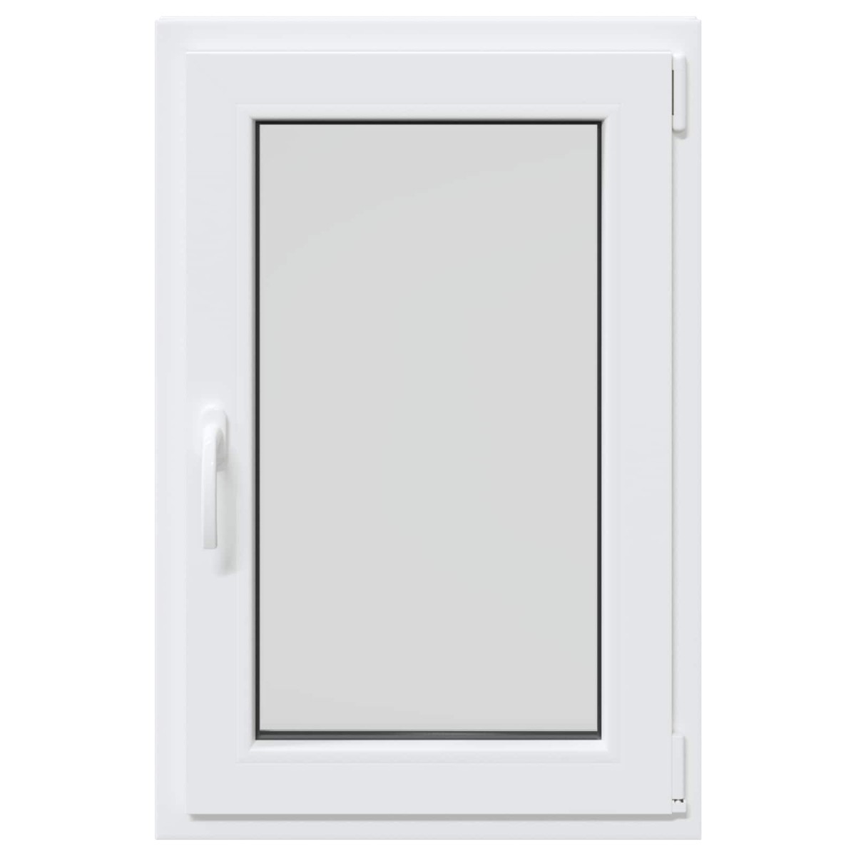 vidaXL Παράθυρο Κάτω Στρώματος RISOR 60 x 80 cm PVC και Γυαλί Λευκό