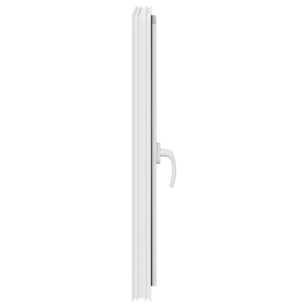 vidaXL Παράθυρο Κάτω Στρώματος RISOR 60 x 80 cm PVC και Γυαλί Λευκό