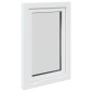 vidaXL Παράθυρο Κάτω Στρώματος RISOR 60 x 80 cm PVC και Γυαλί Λευκό