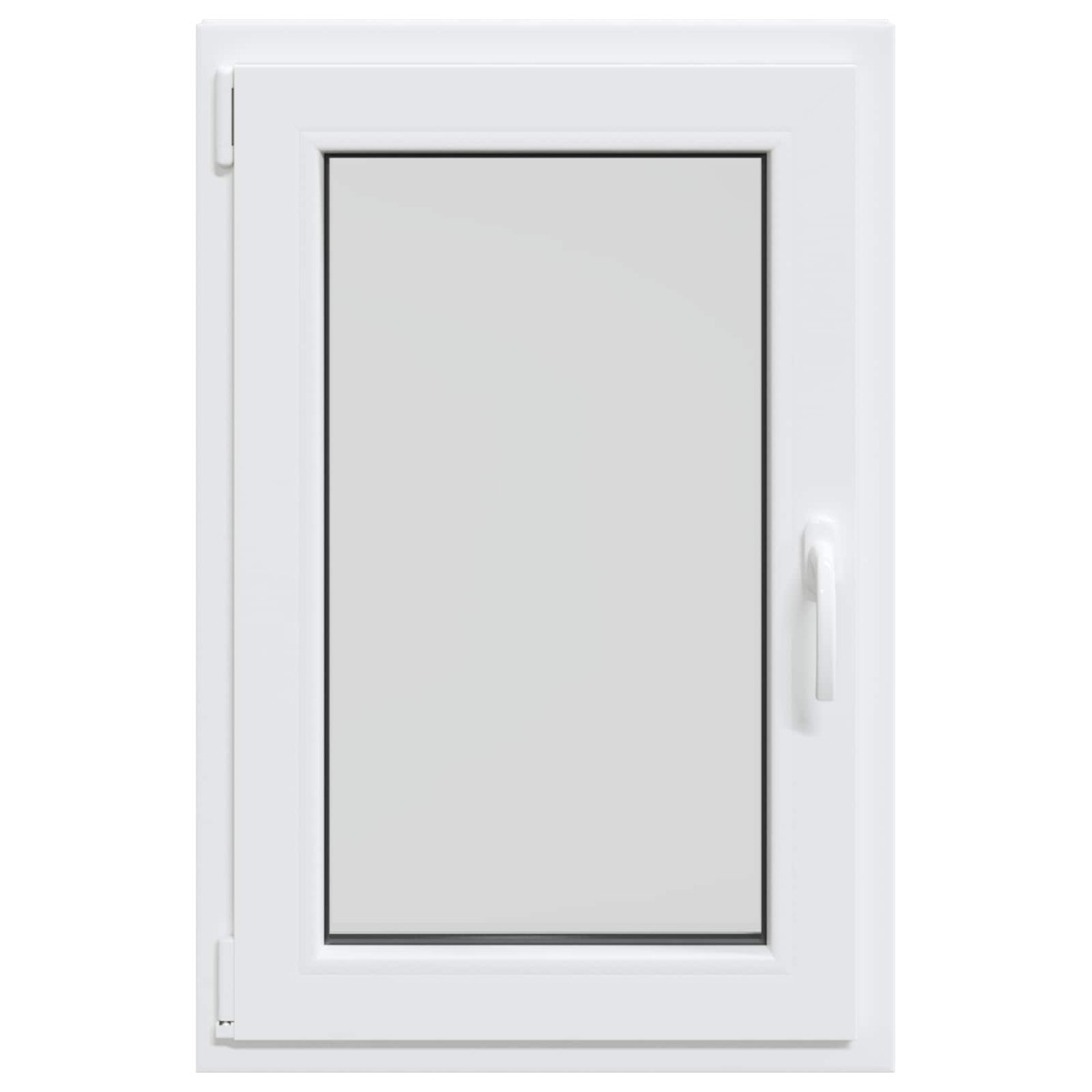 vidaXL Παράθυρο Κάτω Στρώματος RISOR 60 x 80 cm PVC και Γυαλί Λευκό
