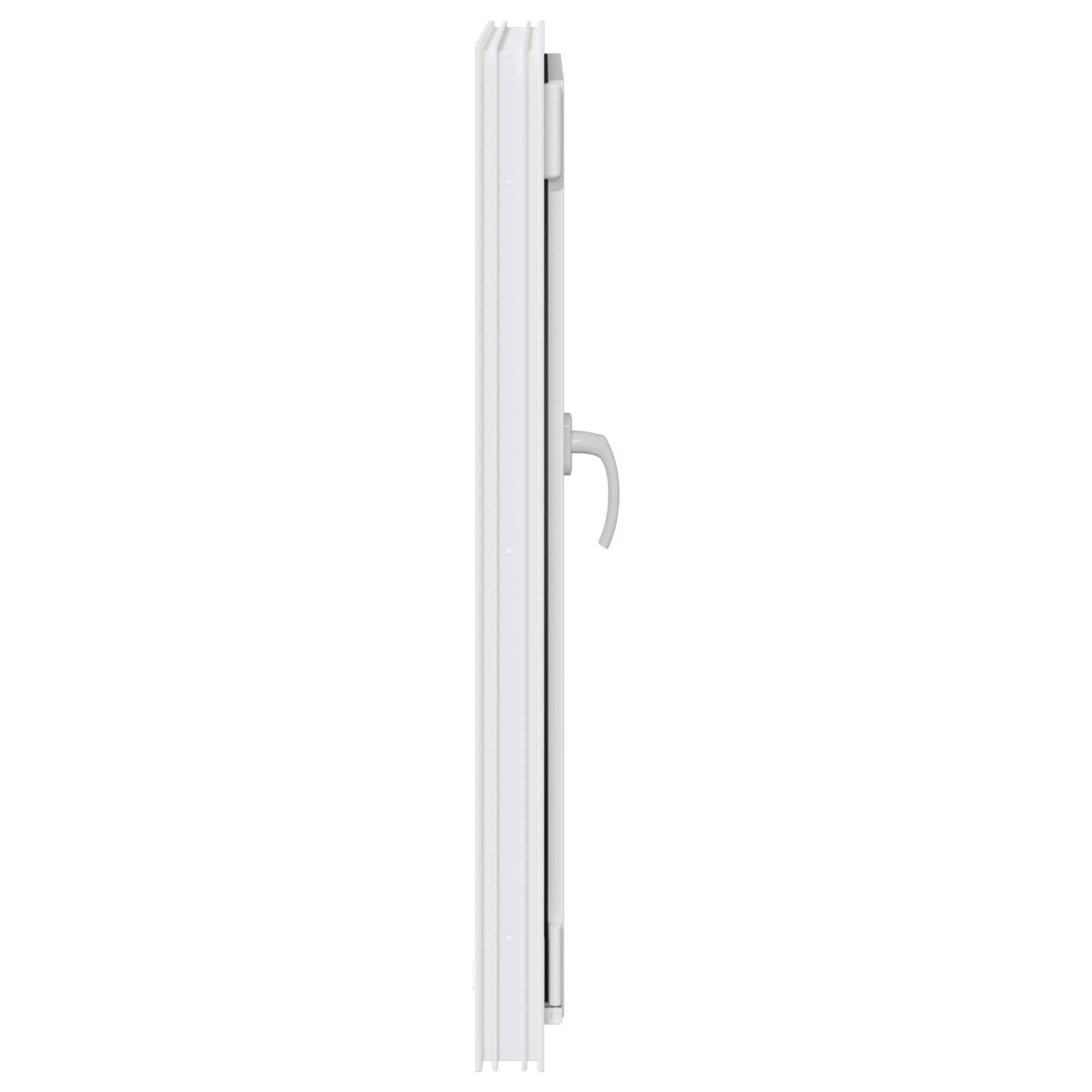 vidaXL Παράθυρο Κάτω Στρώματος RISOR 60 x 80 cm PVC και Γυαλί Λευκό