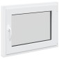 vidaXL Παράθυρο Κάτω Στρώματος RISOR 80 x 50 cm PVC και Γυαλί Λευκό