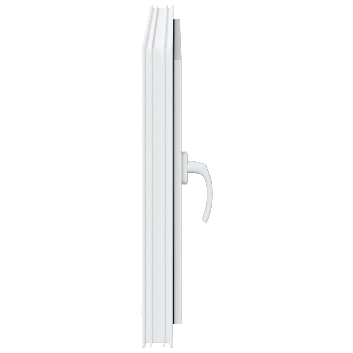vidaXL Παράθυρο Κάτω Στρώματος RISOR 80 x 50 cm PVC και Γυαλί Λευκό