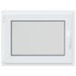 vidaXL Παράθυρο Κάτω Στρώματος RISOR 80 x 60 cm PVC και Γυαλί Λευκό