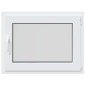 vidaXL Παράθυρο Κάτω Στρώματος RISOR 80 x 70 cm PVC και Γυαλί Λευκό