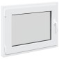 vidaXL Παράθυρο Κάτω Στρώματος RISOR 80 x 70 cm PVC και Γυαλί Λευκό
