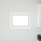 vidaXL Παράθυρο Κάτω Στρώματος RISOR 80 x 70 cm PVC και Γυαλί Λευκό