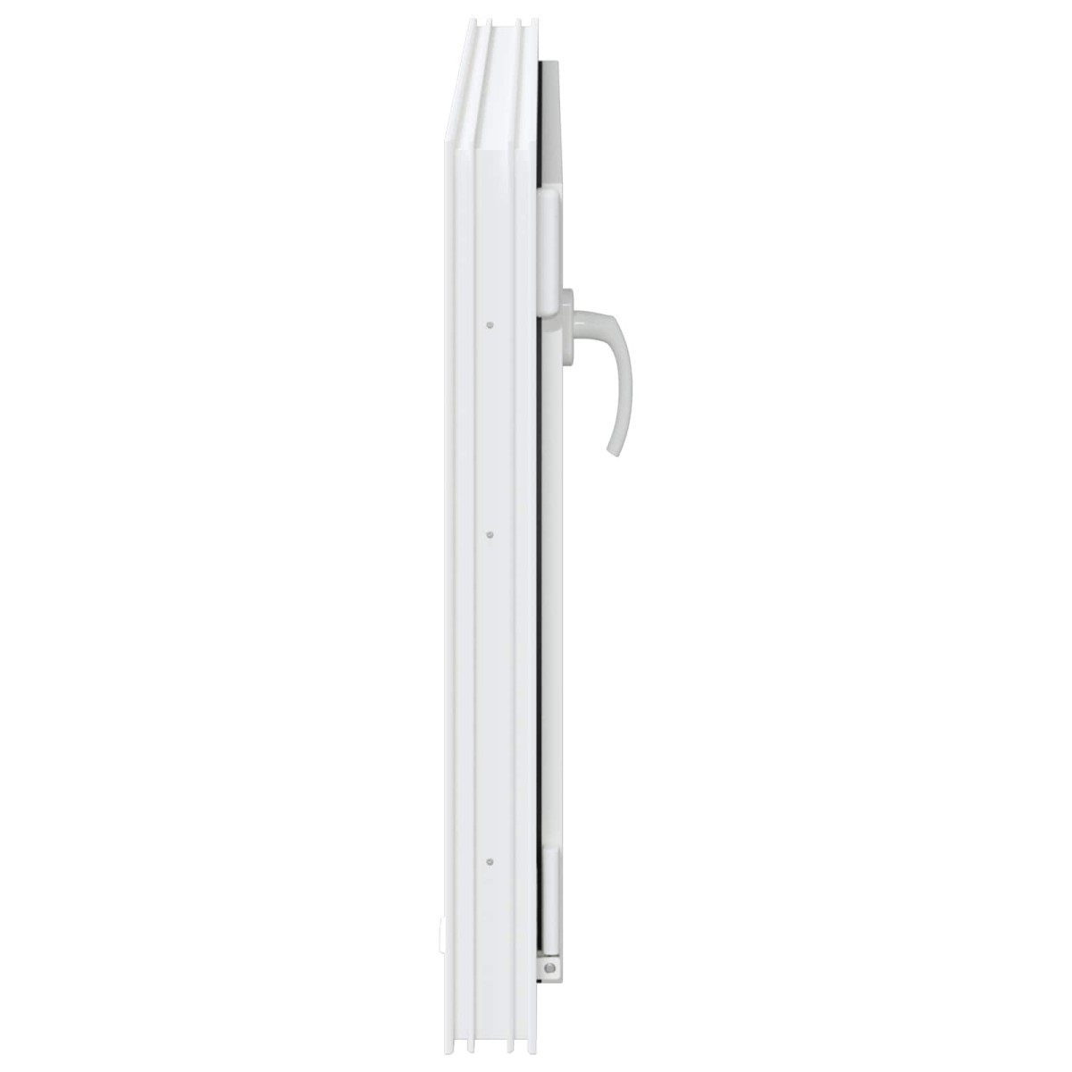 vidaXL Παράθυρο Κάτω Στρώματος RISOR 80 x 70 cm PVC και Γυαλί Λευκό