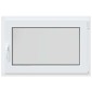 vidaXL Παράθυρο Κάτω Στρώματος RISOR 90 x 50 cm PVC και Γυαλί Λευκό