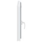 vidaXL Παράθυρο Κάτω Στρώματος RISOR 90 x 50 cm PVC και Γυαλί Λευκό