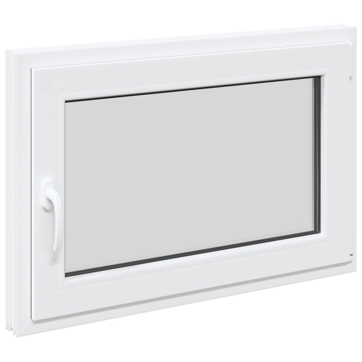 vidaXL Παράθυρο Κάτω Στρώματος RISOR 90 x 70 cm PVC και Γυαλί