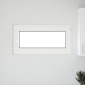 vidaXL Παράθυρο Κάτω Στρώματος RISOR 100 x 50 cm PVC και Γυαλί Λευκό