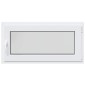 vidaXL Παράθυρο Κάτω Στρώματος RISOR 100 x 50 cm PVC και Γυαλί Λευκό