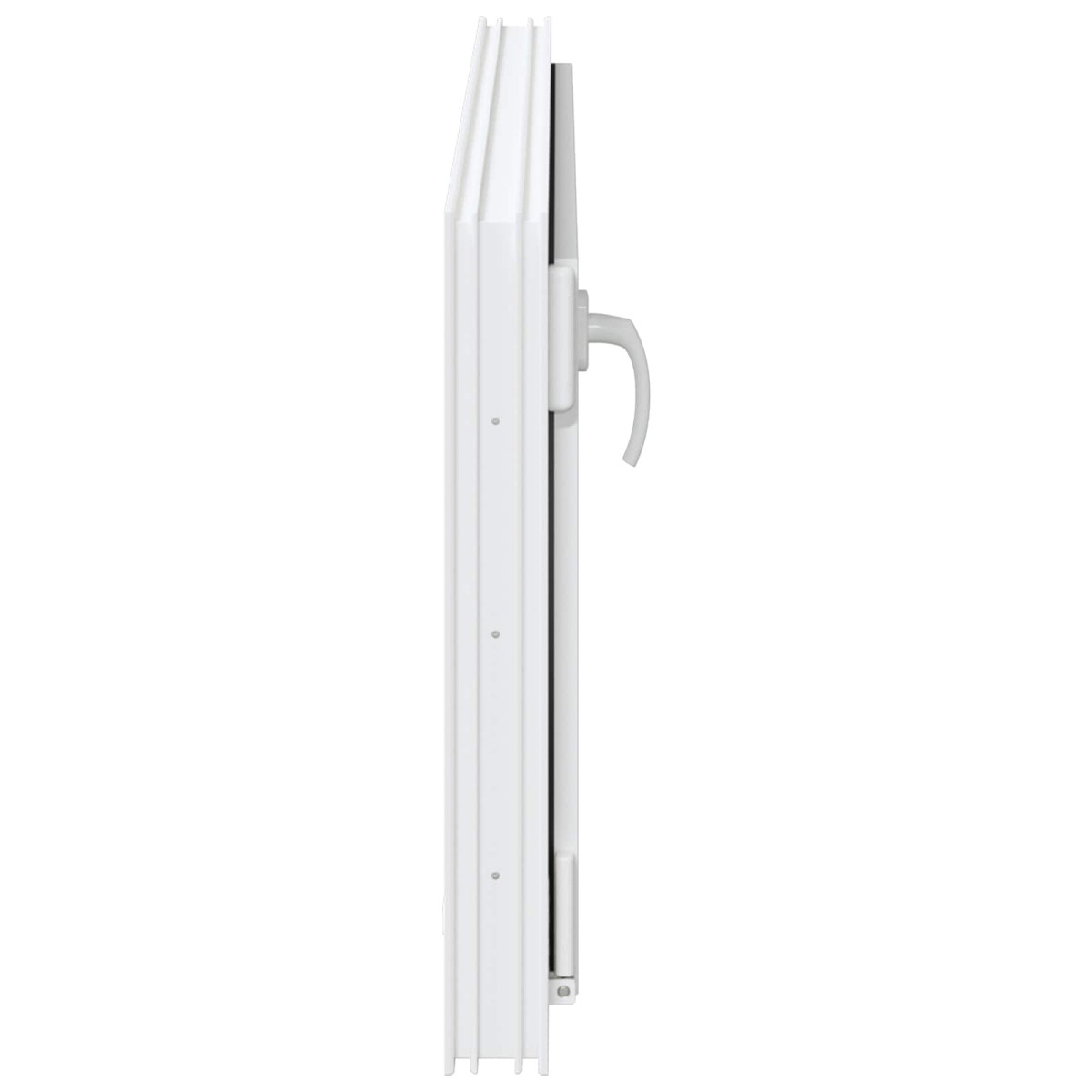 vidaXL Παράθυρο Κάτω Στρώματος RISOR 100 x 50 cm PVC και Γυαλί Λευκό