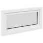 vidaXL Παράθυρο Κάτω Στρώματος RISOR 100 x 50 cm PVC και Γυαλί Λευκό