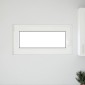 vidaXL Παράθυρο Κάτω Στρώματος RISOR 100 x 50 cm PVC και Γυαλί Λευκό
