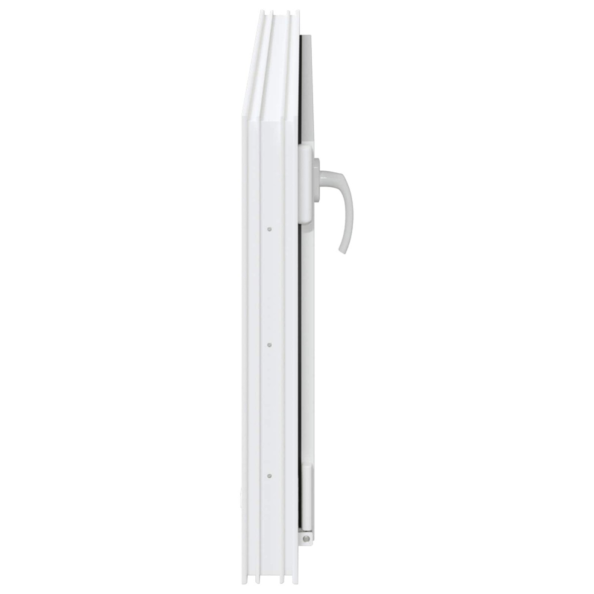 vidaXL Παράθυρο Κάτω Στρώματος RISOR 100 x 50 cm PVC και Γυαλί Λευκό