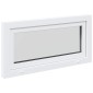 vidaXL Παράθυρο Κάτω Στρώματος RISOR 100 x 50 cm PVC και Γυαλί Λευκό