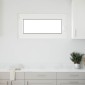 vidaXL Παράθυρο Κάτω Στρώματος RISOR 100 x 50 cm PVC και Γυαλί Λευκό