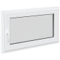 vidaXL Παράθυρο Κάτω Στρώματος RISOR 100 x 60 cm PVC και Γυαλί Λευκό
