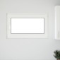 vidaXL Παράθυρο Κάτω Στρώματος RISOR 100 x 60 cm PVC και Γυαλί Λευκό