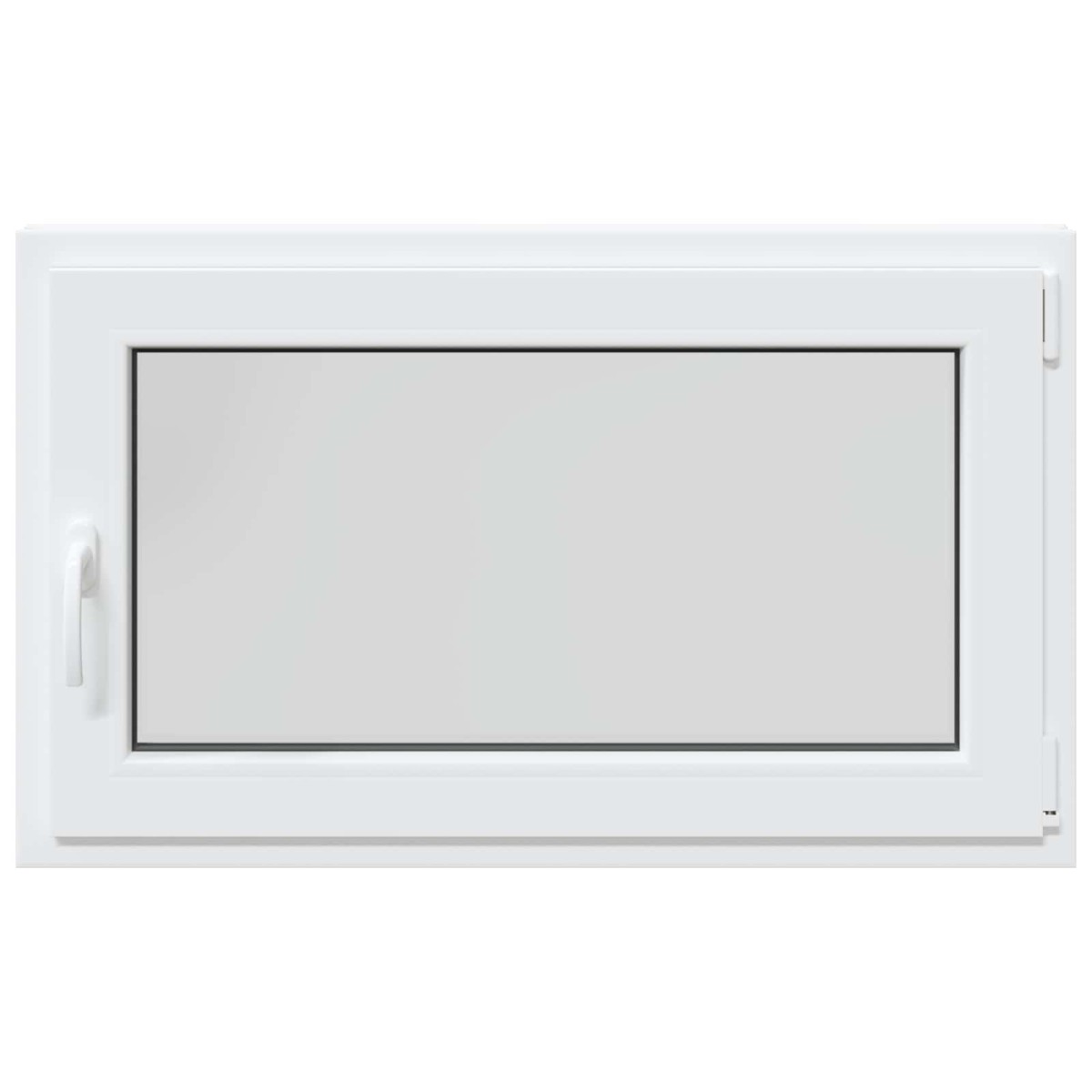 vidaXL Παράθυρο Κάτω Στρώματος RISOR 100 x 60 cm PVC και Γυαλί Λευκό