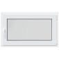 vidaXL Παράθυρο Κάτω Στρώματος RISOR 100 x 60 cm PVC και Γυαλί Λευκό