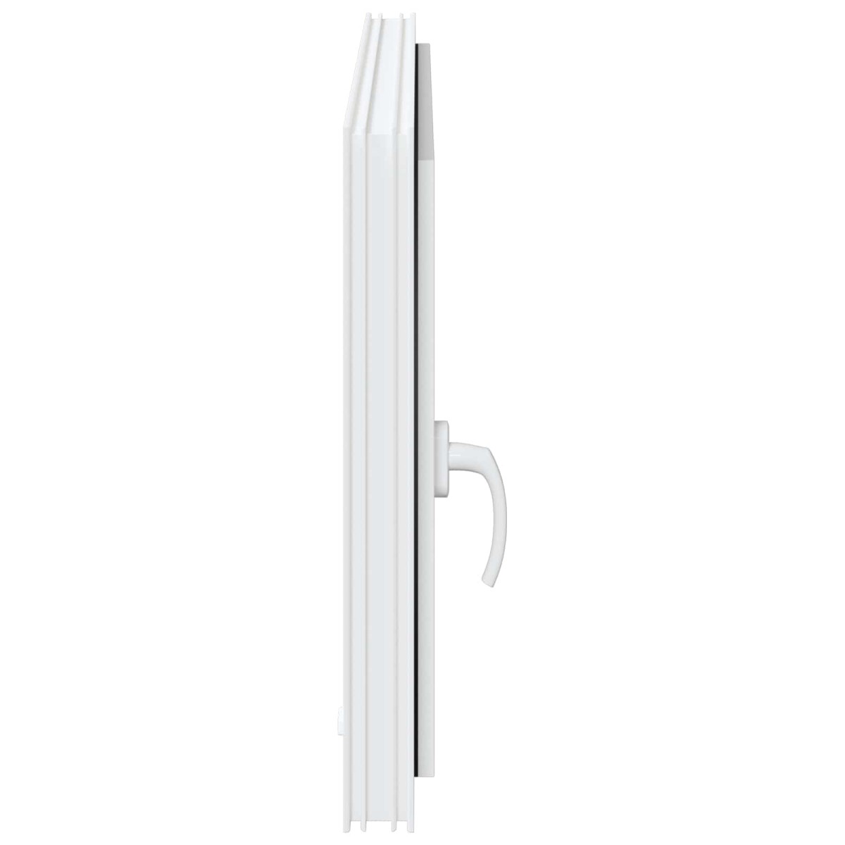 vidaXL Παράθυρο Κάτω Στρώματος RISOR 100 x 60 cm PVC και Γυαλί Λευκό