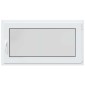 vidaXL Παράθυρο Κάτω Στρώματος RISOR 110 x 50 cm PVC και Γυαλί Λευκό