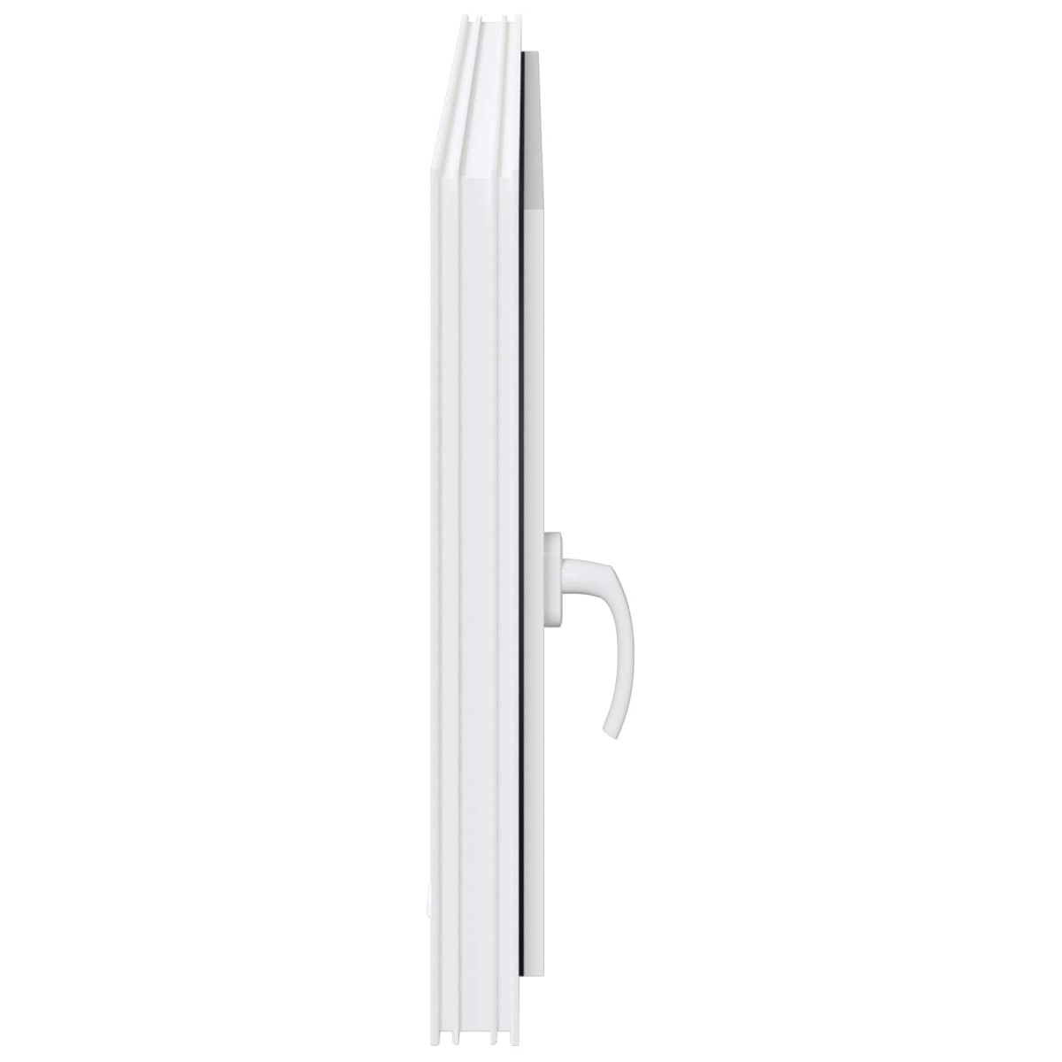 vidaXL Παράθυρο Κάτω Στρώματος RISOR 110 x 50 cm PVC και Γυαλί Λευκό