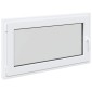 vidaXL Παράθυρο Κάτω Στρώματος RISOR 110 x 50 cm PVC και Γυαλί Λευκό