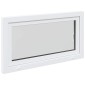 vidaXL Παράθυρο Κάτω Στρώματος RISOR 110 x 60 cm PVC και Γυαλί Λευκό