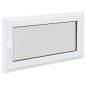 vidaXL Παράθυρο Κάτω Στρώματος RISOR 110 x 70 cm PVC και Γυαλί Λευκό