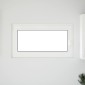 vidaXL Παράθυρο Κάτω Στρώματος RISOR 110 x 70 cm PVC και Γυαλί Λευκό