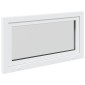 vidaXL Παράθυρο Κάτω Στρώματος RISOR 110 x 70 cm PVC και Γυαλί Λευκό